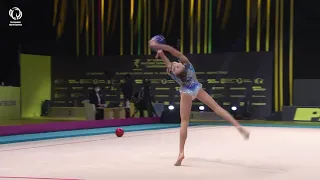 Daria ATAMANOV (ISR) - 2020 Rhythmic Europeans, junior ball final