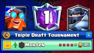 I am the best Triple Draft Player in Clash Royale! 🌍🥇