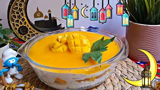 حلويات رمضان ٢٠٢١ | ترايفل المانجو | موسم المانجو | mango trifle