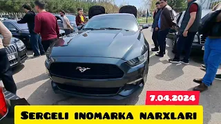 Sergeli mashina bozor bugungi inomarka narxlari 7 апреля 2024 г.