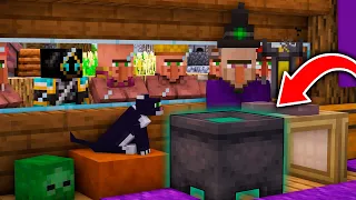 Una BRUJA se MUDA a mi ALDEA de MINECRAFT! 😱 ¿ROBO a los ALDEANOS?