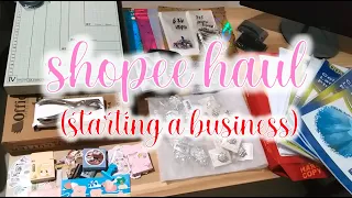 Shopee Haul | Supplies  in starting a sticker, invitation, memo pad and tags business| Philippines