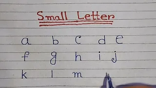 Small letters // abcd // small alphabet.