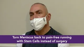 Daniel: Torn Meniscus back to pain-free running after Stem Cell Therapy instead of surgery