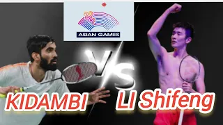 KIDAMBI (IND) vs LI Shifeng (CHN) | MEN'S TEAM FINALS | 19th Asian Games