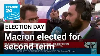 Macron elected for second term as French president, leads Le Pen 58.2%-41.8% • FRANCE 24 English