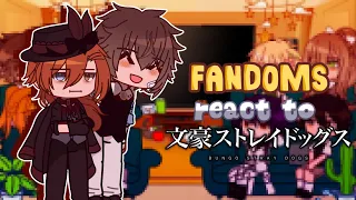 ✦ Fandoms react to Bungou Stray Dogs (bsd) | part 2/6 | gcrv