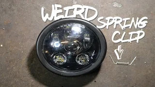 Motorcycle Headlight Bucket Wire Spring Clip How to Install