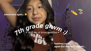 #GRWM FOR THE FIRST DAY OF SCHOOL !! 😛😛 2023 *7TH GRADE*