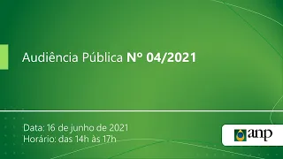 Audiência Pública nº 4/2021