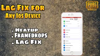 How to Fix Lag on iPhone ( 5s/ 6/ 6s/ 6s Plus /7/ 8/ XR /XS )Low End | PUBG Mobile Lag Fix on iPhone