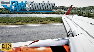 Microsoft Flight Simulator 2020 *ULTRA GRAPHICS* Crosswind Turbulent Landing In Corfu | 4K