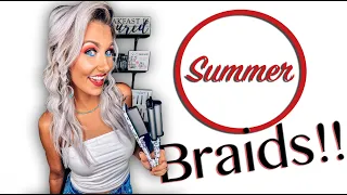 Cute & Easy Summer Braids! | Perfect For Pool Parties, BBQs, etc!