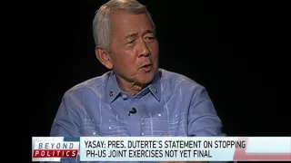 Yasay: We want U.S. to see PH as 'sovereign equal'