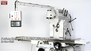 Features of the KENT USA KUM-2500UM Universal Milling Machine