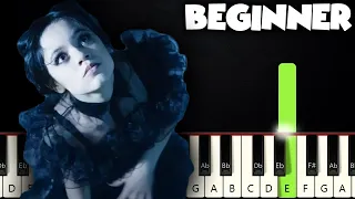 Dance Scene - Wednesday Addams | BEGINNER PIANO TUTORIAL + SHEET MUSIC by Betacustic