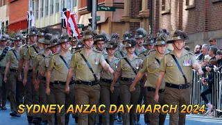 Sydney ANZAC Day March 2024 ( part 1 )