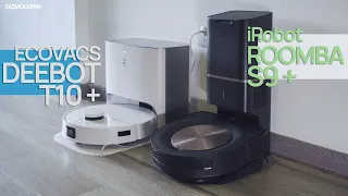 High-end Robot Vacuum Comparison! - ECOVACS Deebot T10 + vs iRobot S9 +