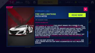 Asphalt 9 next season FIRE AND LIGHTNING UPDATE  Patch Notes.