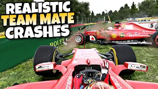 F1 REALISTIC TEAM MATE CRASHES 2014-2022 #6