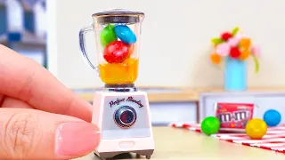 Amazing Miniature M&M's Smoothie Bowl Recipe 🥭🍹 Easy Making Miniature Fruit Dessert For Summer 😋