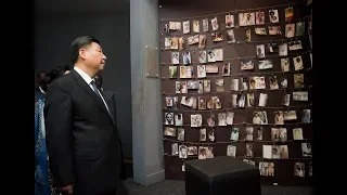 President Xi Jinping of China visits Kigali Genocide Memorial.