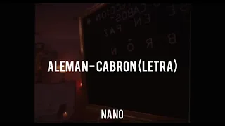 Alemán - Cabrón || LETRA💥