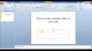 How to: Put multiple slides in one slide in microsoft powerpoint using animations