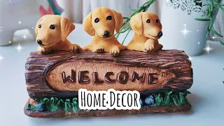 Puppies Showpiece Home Decor | Using Air Dry Clay | Clay Craft Ideas | Cardboard Crafts