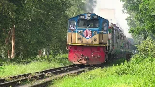 Intercity Up 707 Tista Express Train Dhaka to Dewanganj of Bangladesh Railway