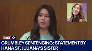 ‘I hope you live like Hana’: Reina St. Juliana statement at Crumbley sentencing hearing