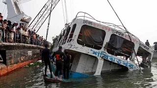 River ferry capsizes in Bangladesh