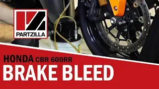 How to Bleed Motorcycle Brakes on a Honda CBR 600 RR | Partzilla.com