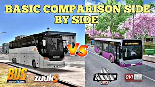 Bus Simulator Ultimate vs Bus Simulator 2023 || Basic Comparison || Side by Side