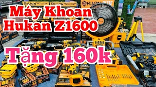 Máy Khoan Pin Hukan Z1600 Combo Giá Rẻ, Máy mài, Cưa Xích, Quạt Pin | Cu Bờm Tv