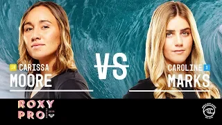 Carissa Moore & Caroline Marks Compete for Roxy Pro Title