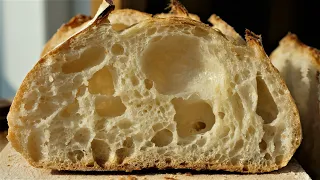 86% High Hydration Sourdough Bread｜Natural Fermentation｜Levain