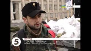 Реконструкція барикад в Ужгороді - #Євромайдан