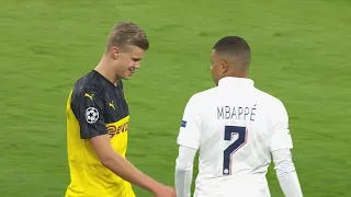 The first time Mbappe Meet with Eirling Haaland 22/23