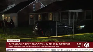 3-year-old boy shoots himself in Detroit, police searching for his 16-year-old brother