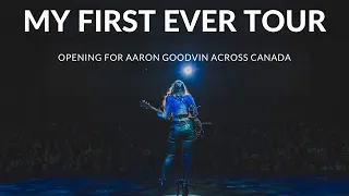 my first ever tour opening for Aaron Goodvin! (VLOG)