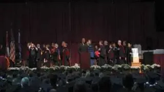 Great National Anthem performance by Marcus Murphy at UAMS Graduation