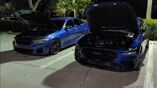 2022 Genesis G70 Bolt Ons E30 & Meth vs 2020 BMW M340i Bolt Ons OTS E30