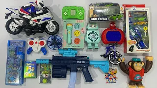 My Latest Toy Collection, RC Bike, Bubble Gun, Pencil Box, Robot Fan, Pokemon Card, Bicycle