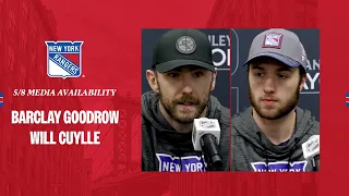 NYR Practice: Barclay Goodrow and Will Cuylle Media Availability | May 8, 2024