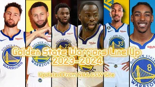 Golden State Warriors Line Up 2023-2024
