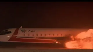 Windsor Air рейс 114.  Фильм Крепкий орешек 2. Movie is Die Hard 2. Анимация катастрофы. 230 погибли