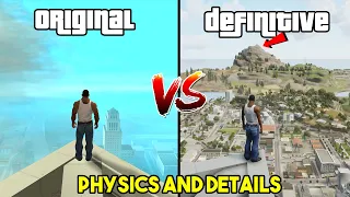 GTA San Andreas - Original VS Definitive Edition (Physics and Details Comparison)