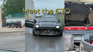 first look at the GTO restoration build (VR4 twin turbo V6)