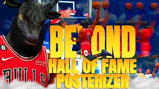 BEYOND HALL OF FAME POSTERIZER BADGE In NBA 2K23.. INJURES PLAYERS WITH DUNKS!!